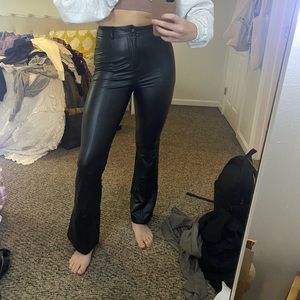 Black Leather Pants